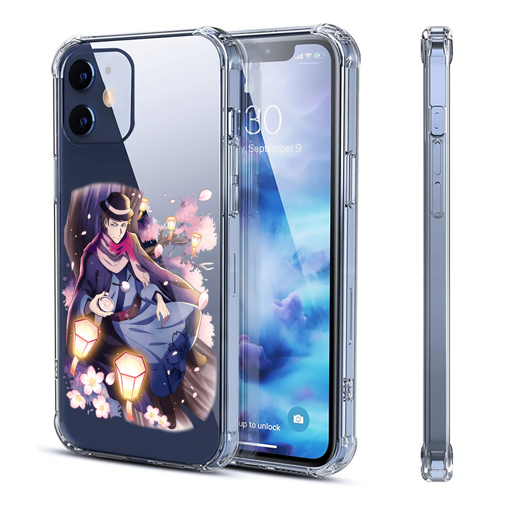 （画像用） 文豪ストレイドッグス Bungo Stray Dogs 【iPhone 12シリーズ対応】透明スマホケース（クリアソフトケース）